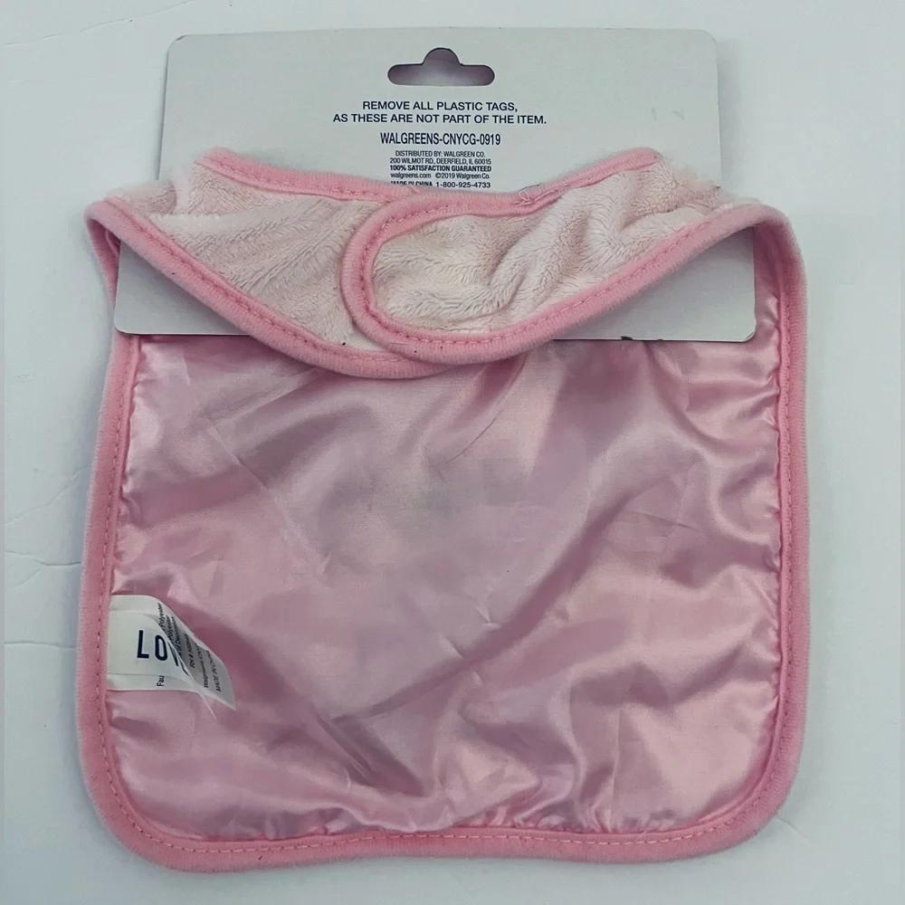 Walgreens Love In Air Baby Valentine Gift Set Bib & Security Blanket Pink NWT